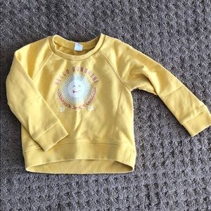 Toddler girl crew neck pullover